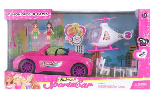 Lamps Auto pro panenky s vrtulníkem