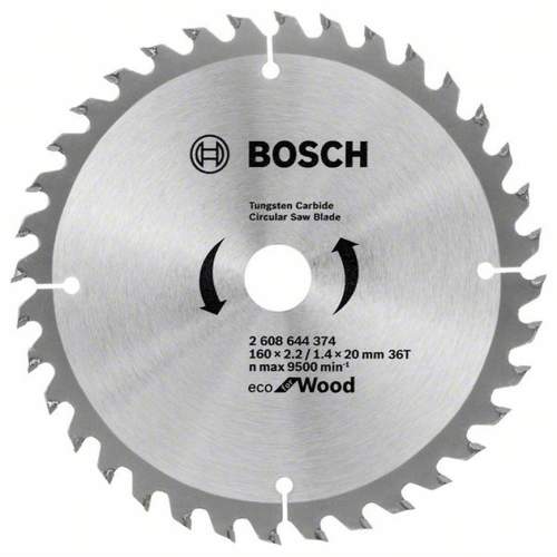Bosch Pilový kotouč eco for wood 160x2,2/1,4x20/16mm 36t 2608644374