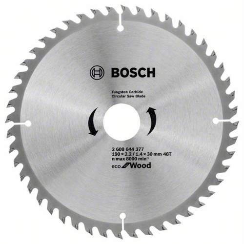 Bosch Pilový kotouč eco for wood 190x2.2/1.4x30 48t 2608644377