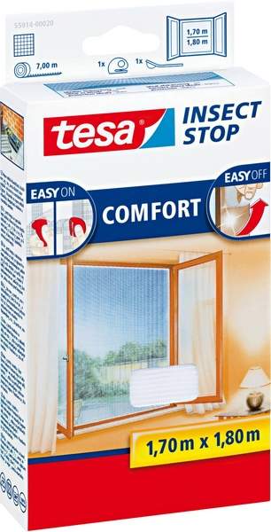 Síť proti hmyzu tesa Insect Stop Comfort 55914-20, bílá