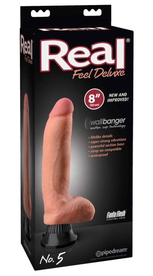 Real Feel Deluxe No.5 - testicular, lifelike vibrator
