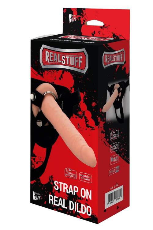 RealStuff Strap-On - narrow strap-on dildo