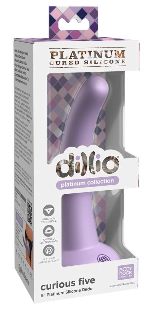 Dillio Curious Five - silicone dildo with suction cup (lils)