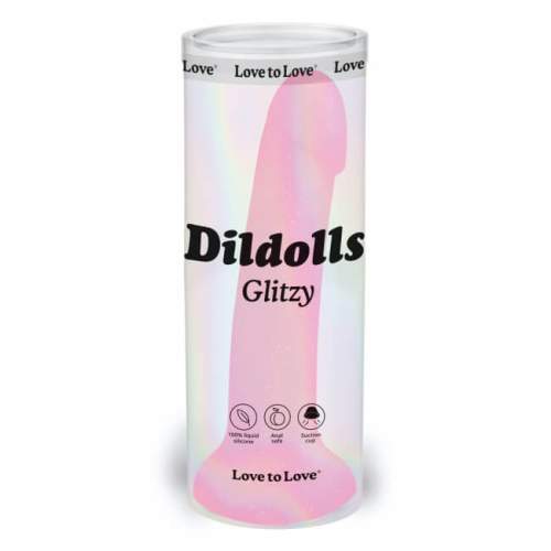 Dildolls glitzy dildo pink