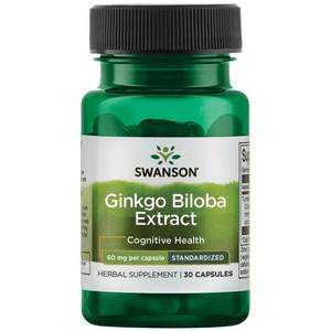 Swanson Ginkgo Biloba Extract 30 ks, kapsle