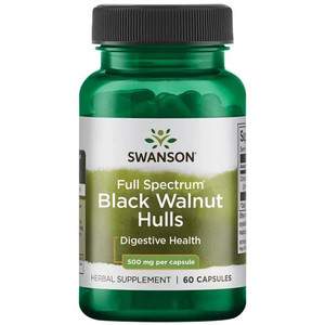 Swanson Black Walnut Hulls 60 ks, kapsle