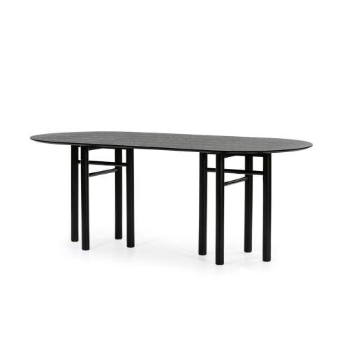 Černý oválný jídelní stůl Teulat Junco, délka 200 cm