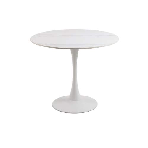 Scandi Bílý keramický jídelní stůl Montgomery 90 cm