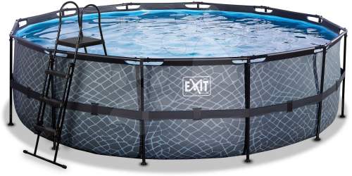 EXIT Frame Pool ø488x122cm (12v Sand filtr) - šedý