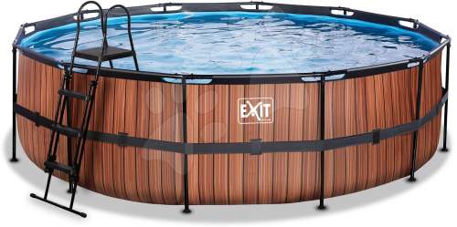 EXIT Frame Pool o488x122cm (12v Cartridge filter) – Timber Style