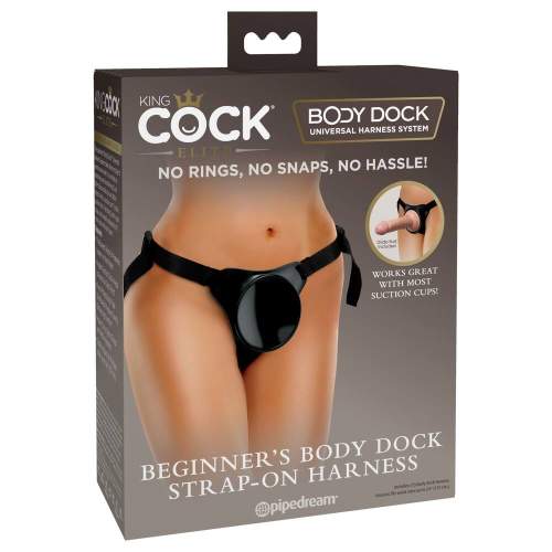 King Cock Elite Beginner's Body Dock - Mountable Bottom (Black)