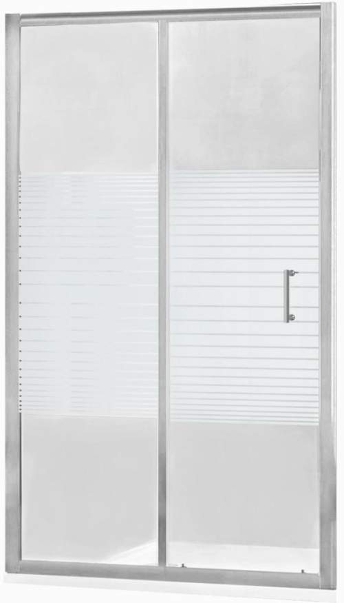MEXEN Apia posuvné sprchové dveře 120 cm dekor, chrom 845-120-000-01-20