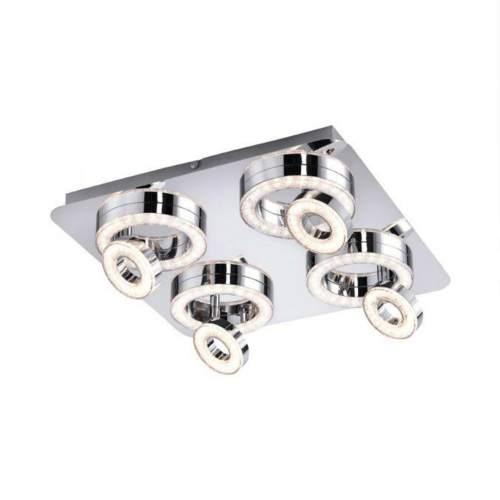 TIM LED stropní svítidlo, chrom, 4-ramenné, design 3000K - LEUCHTEN DIREKT