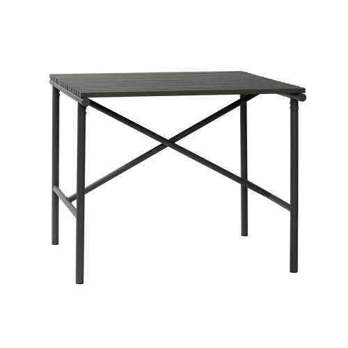 Černý kovový jídelní stůl Hübsch Kiyan 191 x 92 cm