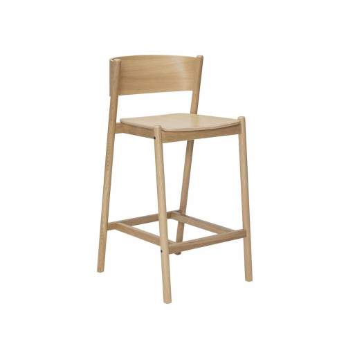 Dubová barová židle Hübsch Oblique 103 cm