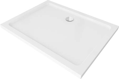 Sprchová vanička MEXEN SLIM obdélníková, bílá, 110 x 70 cm + sifon
