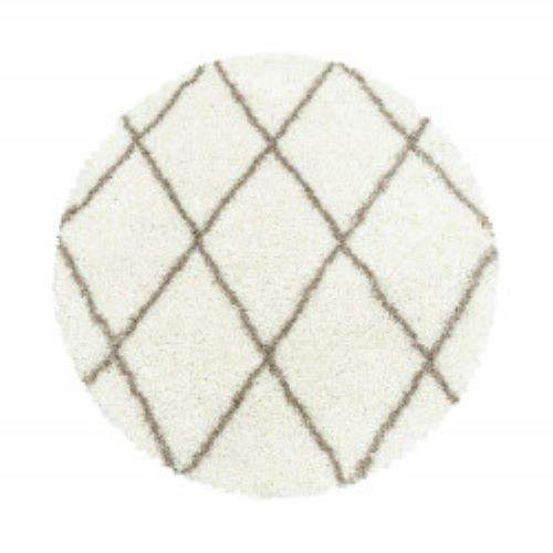Ayyildiz koberce Kusový koberec Alvor Shaggy 3401 cream kruh - 200x200 (průměr) kruh cm