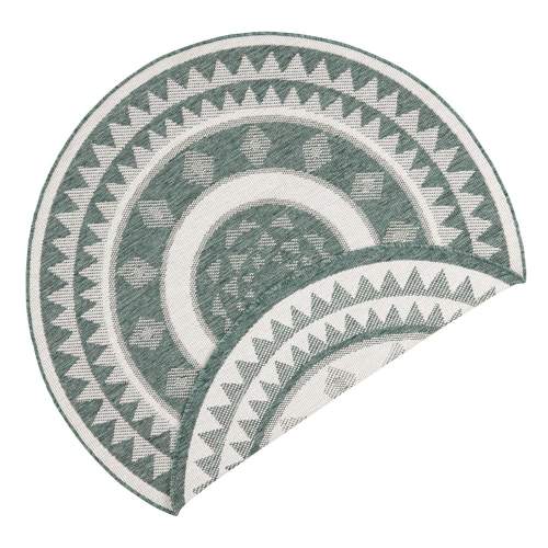 NORTHRUGS - Hanse Home koberce Kusový koberec Twin Supreme 103415 Jamaica green creme kruh - 140x140 (průměr) kruh cm
