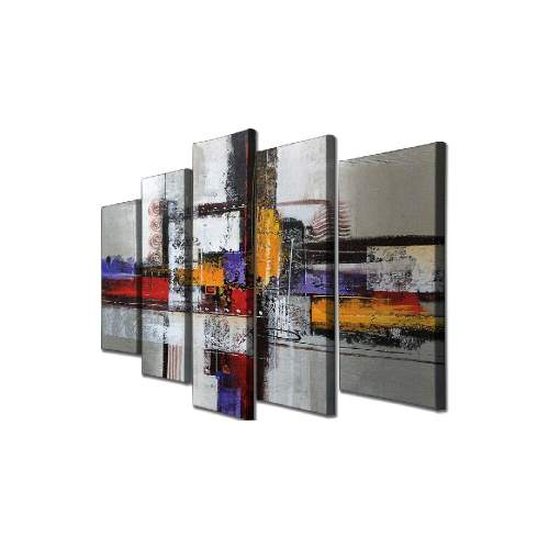 Wallity Vícedílný obraz Abstraktos 105 x 70 cm vícebarevný