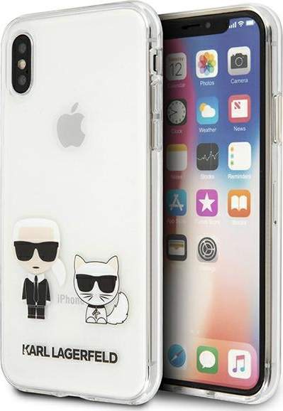Karl Lagerfeld KLHCI65CKTR Hardcase Apple iPhone XS Max Transparent Karl &amp; Choupette