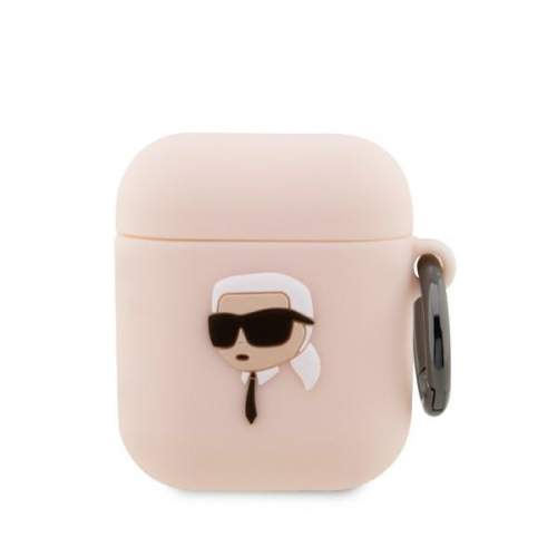 Karl Lagerfeld KLA2RUNIKP Apple AirPods 2/1 růžový Karl Head 3D