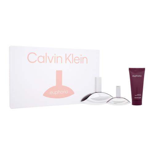 Calvin Klein Euphoria dárková kazeta pro ženy parfémovaná voda 100 ml + tělové mléko 100 ml + parfémovaná voda 30 ml