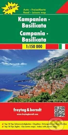 Kampanien-Basilicata/Kampánie,Neapol,Amalfinské pobř.,Basilicata 1:150T/automapa - freytag&berndt