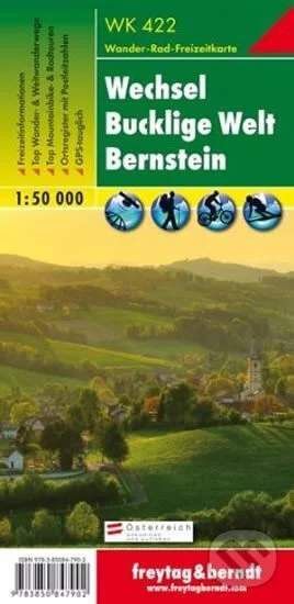 WK 422 Wechsel, Bucklige Welt, Bernstein 1:50 000/mapa