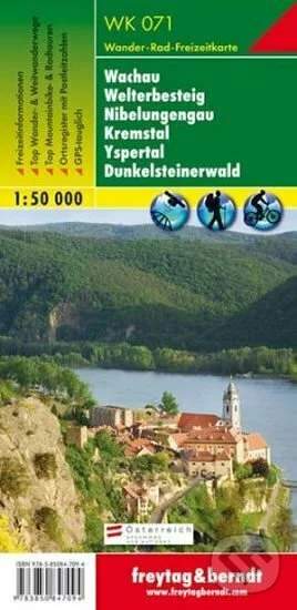 WK 071 Wachau – Welterbesteig – Nibelungengau – Kremstal – Yspertal – Dunkelsteinerwald 1:50 000/mapa - freytag&berndt