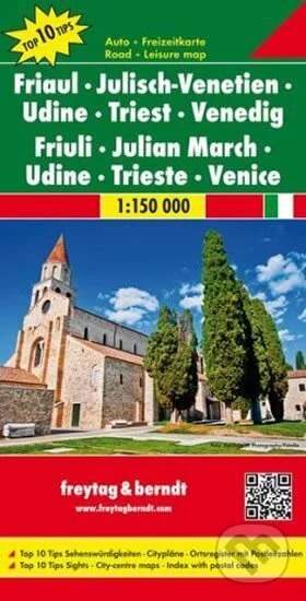 Friaul-Julisch-Venetien, Udine, Triest, Venedig/Furlansko-Julské Benátsko, Udine 1:150T/automapa