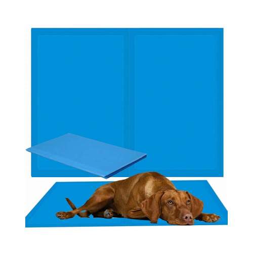 Springos Chladící podložka pro psa 90x50 cm, modrá SPRINGOS CHILL