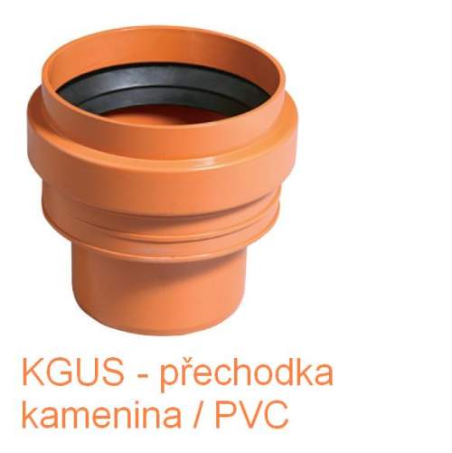 KGUS-kanalizační přechodka 125 kamenina/PVC