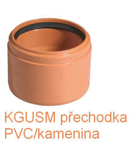 KGUSM-kanalizační přechodka 160 PVC/kamenina