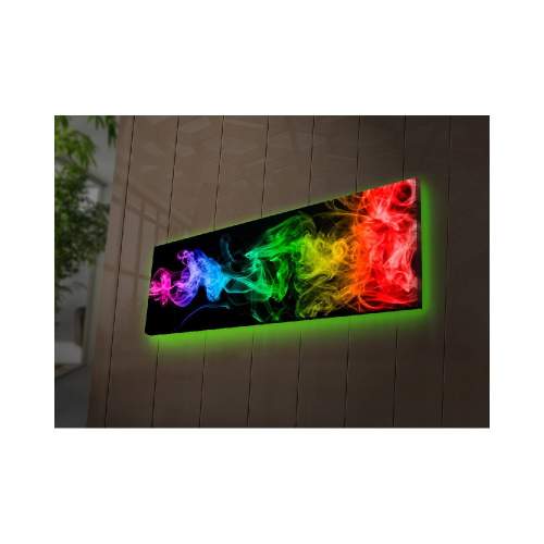 Wallity Obraz s LED osvětlením BAREVNÁ MLHA 67 30 x 90 cm