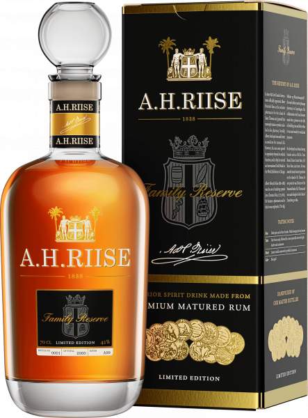 Quality Drinks s.r.o. - A.H.Riise Family Reserve Solera 0,7 l 42%