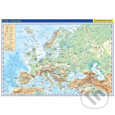 Evropa školní fyzická nástěnná mapa 136x96 cm/1:5 mil.