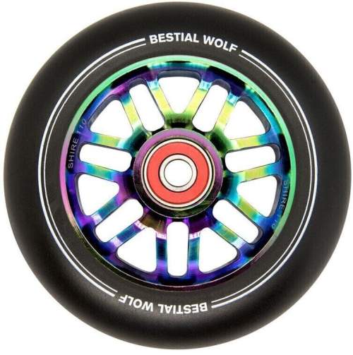 Bestial Wolf Rueda Race Kolečka na koloběžku Black/Rainbow