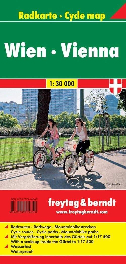 Vídeň 1:30 000 cyklomapa - freytag&berndt