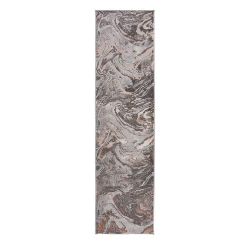 Flair Rugs koberce Kusový koberec Eris Marbled Blush - 80x300 cm