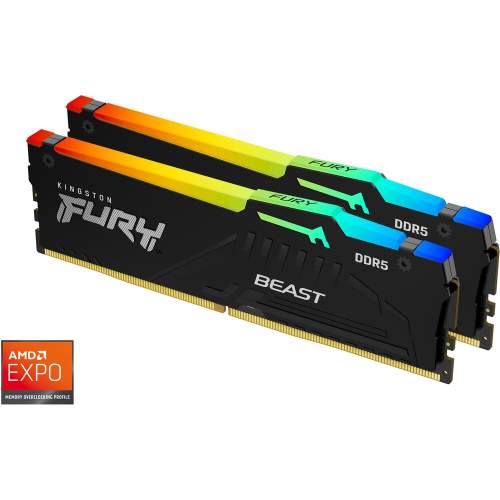 Kingston Fury Beast 16GB 6000MHz DDR5 CL36 DIMM (2x8GB) RGB EXPO