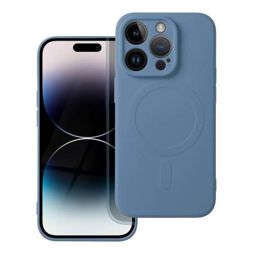 Ochranný silikonový kryt Mag Cover pro Apple iPhone 14 Pro, modrá