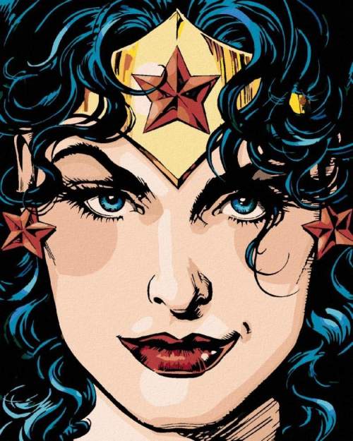 Malování podle čísel 40 x 50 cm Wonder Woman přebal komiksu