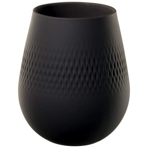 Villeroy & Boch Collier Noir porcelánová váza Carré 14 cm