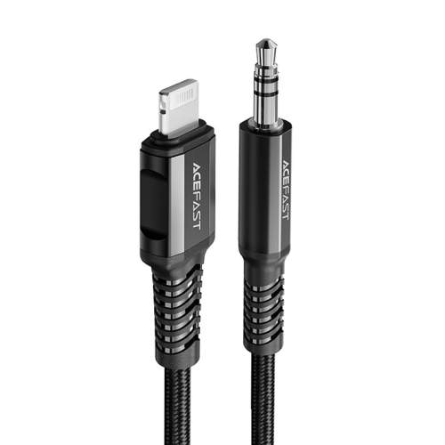 Acefast C1-06 MFI Lightning  / 3.5 jack audio kabel 1,2m Black