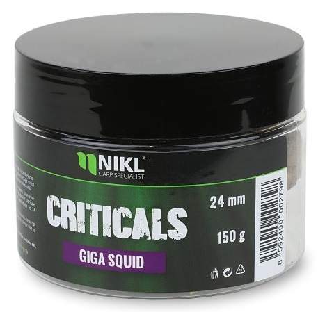 Karel Nikl Nikl Criticals Boilie Giga Squid 150g Typ: Criticals boilie Giga Squid 18 mm 150 g