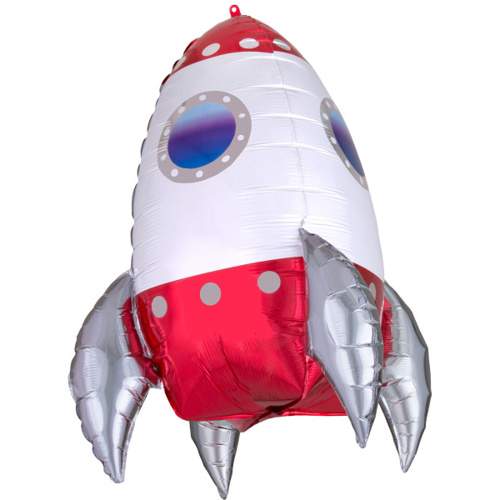 Amscan Foliový balonek 3D Raketa 73 cm