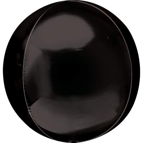 Amscan Foliový balonek jumbo koule Orbz XL černý 53 cm