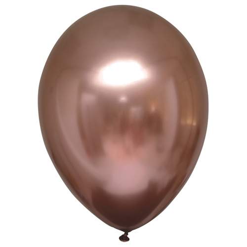Everts Balloons Dekorační chromový balonek Rose Gold 13 cm - 100 ks - CH01