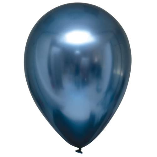 Everts Balloons Dekorační chromový balonek Modrý 13 cm - 100 ks - CH02