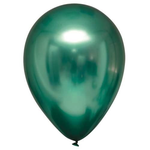 Everts Balloons Dekorační chromový balonek Zelený 13 cm - 100 ks - CH03